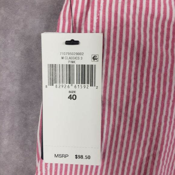 Polo Ralph Lauren Shorts Mens 40 Pink Striped Seersucker 9" Classic-Fit Preppy - Picture 8 of 11